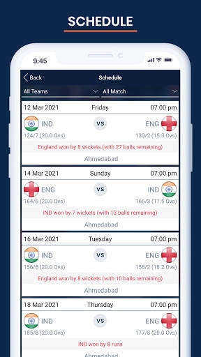 Cricket Live Score & Schedule screenshot 3