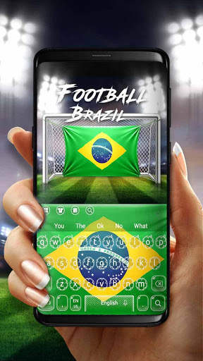 Brazil Sepak bola Keyboard screenshot 1