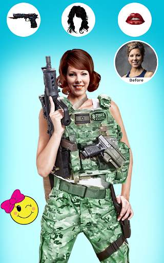 Soldierly - Men, women Military, Army Photo Editor screenshot 2