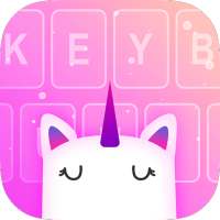 Unicorn Keyboard: Free Galaxy Rainbow Girly Themes logo