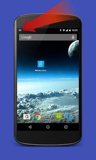 Battery Level for Status Bar screenshot 1