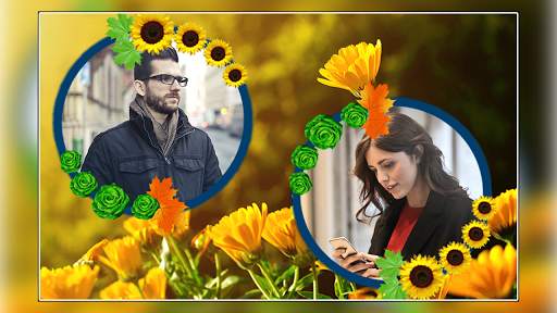 Flower Dual Photo Frame 7 تصوير الشاشة