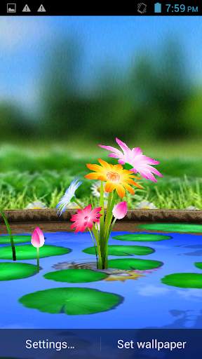 3D Flowers Touch Wallpaper screenshot 6