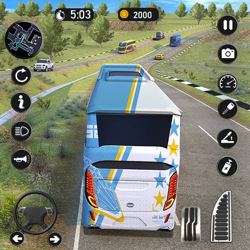American Passenger Bus Driving icon