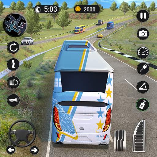 American Passenger Bus Driving 0.23