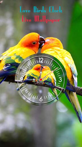 Love Birds Clock Live Wallpaper - Analog Clock screenshot 5