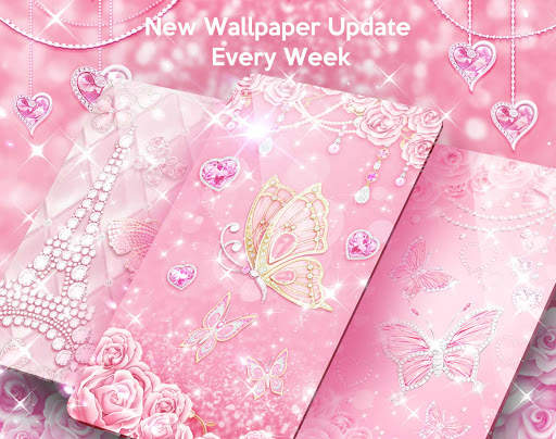 Pink Butterfly Live Wallpaper & Launcher Themes screenshot 3