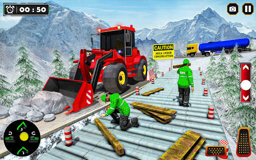 Snow Road Crane Simulator 3D screenshot 5