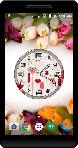 Valentine Clock Live Wallpaper screenshot 3