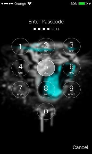 Passcode Lock screen Tiger lock screen Passcode 3 تصوير الشاشة
