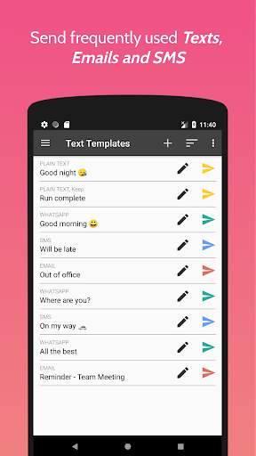 Text Templates - Templates and Message Scheduler скриншот 1