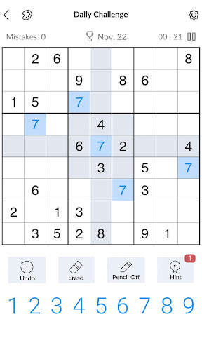 Sudoku - Classic Sudoku Puzzle screenshot 1