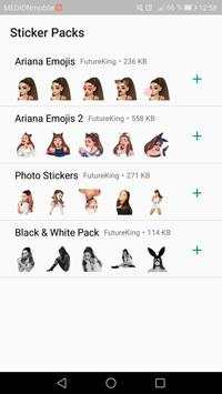 Ariana Grande Emoji Stickers for WhatsApp screenshot 1