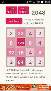 Mini Game 2048 ( Simple game - Relaxing game ) स्क्रीनशॉट 6