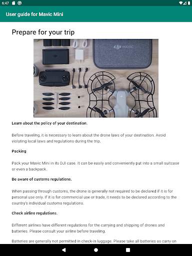 User guide for Mavic Mini screenshot 4