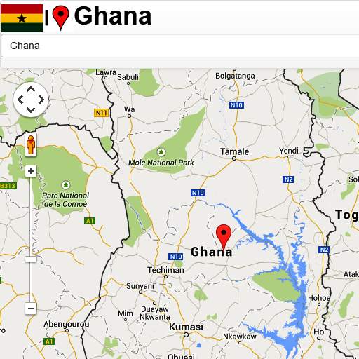 Accra map screenshot 3