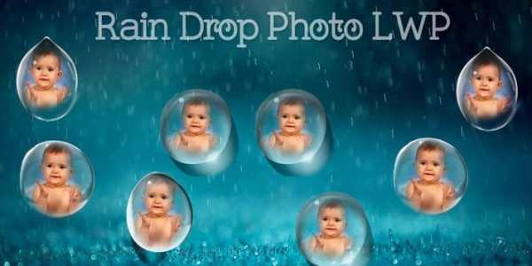 Photo Rain Drop Live Wallpaper screenshot 1