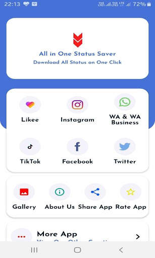 All In One Status Saver |video mojinsta downloader screenshot 1
