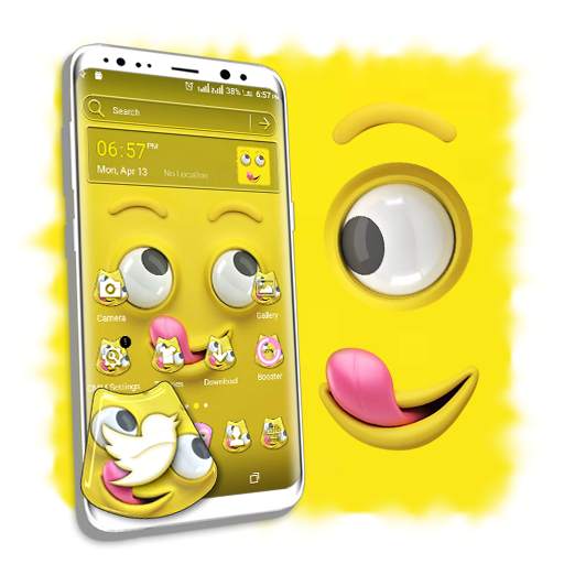 Cute Funny Face Launcher Theme 1.0.1