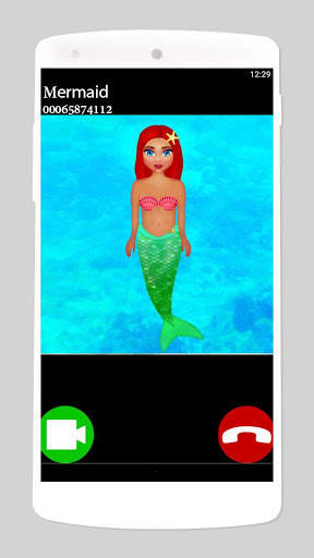 fake call video mermaid game screenshot 3