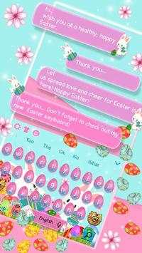 3D Easter Bunny Gravity Keyboard Theme screenshot 2