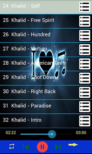 Khalid songs offline (30 song) screenshot 3
