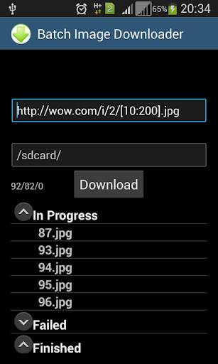 Batch Image Downloader screenshot 1