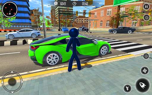 Spider Stickman Rope Hero - Black Hero Vice Town screenshot 12