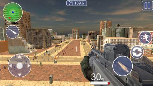 Mad War Zombies screenshot 1