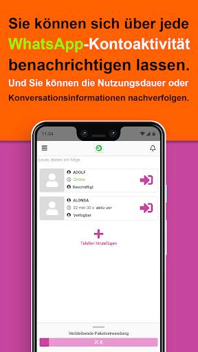 Analyse der App-Nutzung: Tracker für WhatsApp screenshot 1