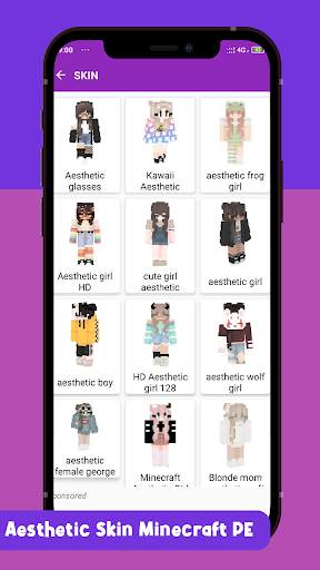 Aesthetic Skin Minecraft PE screenshot 6