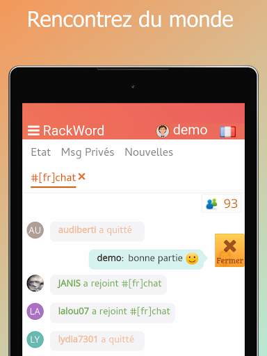 Rackword- Jeu de mots en ligne screenshot 19