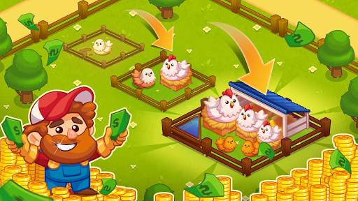 Mega Farm — Idle Tycoon Clicker & Merge Simulator screenshot 3