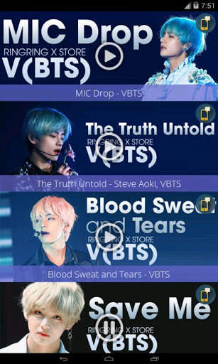 V BTS - Ringtones Free screenshot 3