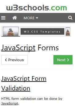 JavaScript W3Schools screenshot 3
