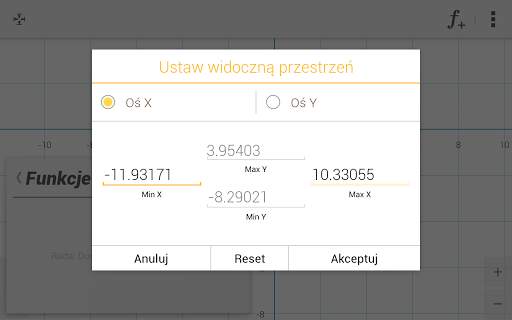 xGraphing - Wykresy funkcji screenshot 5