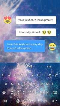 3D Vast Space Galaxy Theme - Galaxy Keyboard.3D screenshot 3