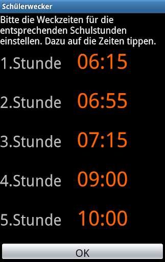 Schülerwecker Lite screenshot 2