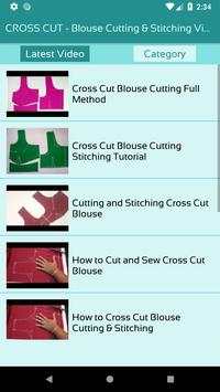 CROSS CUT - Blouse Cutting & Stitching Videos App screenshot 2