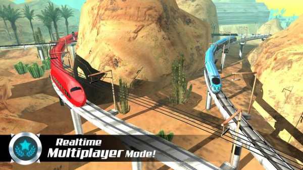 Racing in Train - Euro Games screenshot 2