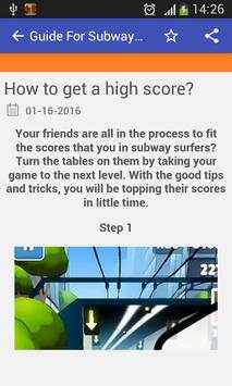 Guide For Subway Surfers स्क्रीनशॉट 4