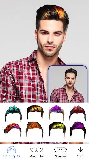 HeroMooch : Man Beard, HairStyle, Moustache Editor screenshot 6