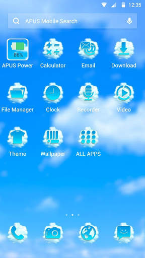 Sky APUS Launcher theme screenshot 2