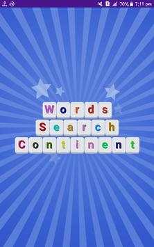 Words Continent Search screenshot 1