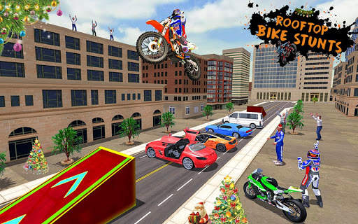 Bike Stunt: Extreme Roof Drive screenshot 7