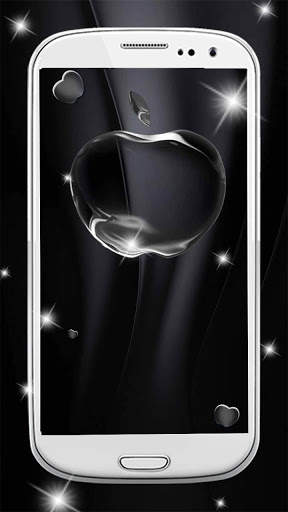 Coal Black Apple Live Wallpaper screenshot 2