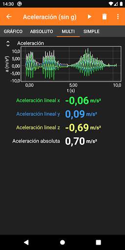 phyphox screenshot 4