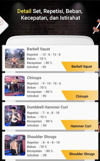 Pro Gym Workout (Latihan Gym & Kebugaran) screenshot 8