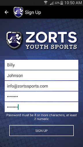 Zorts Sports screenshot 1