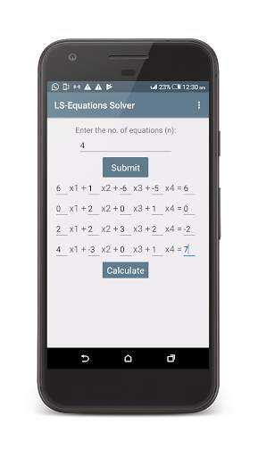 Linear System Equations Solver screenshot 2